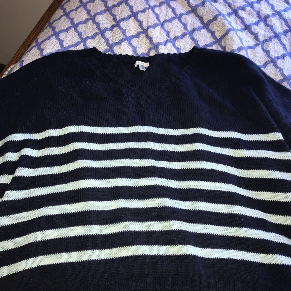 Urban outfitters ecote striped v neck sweater